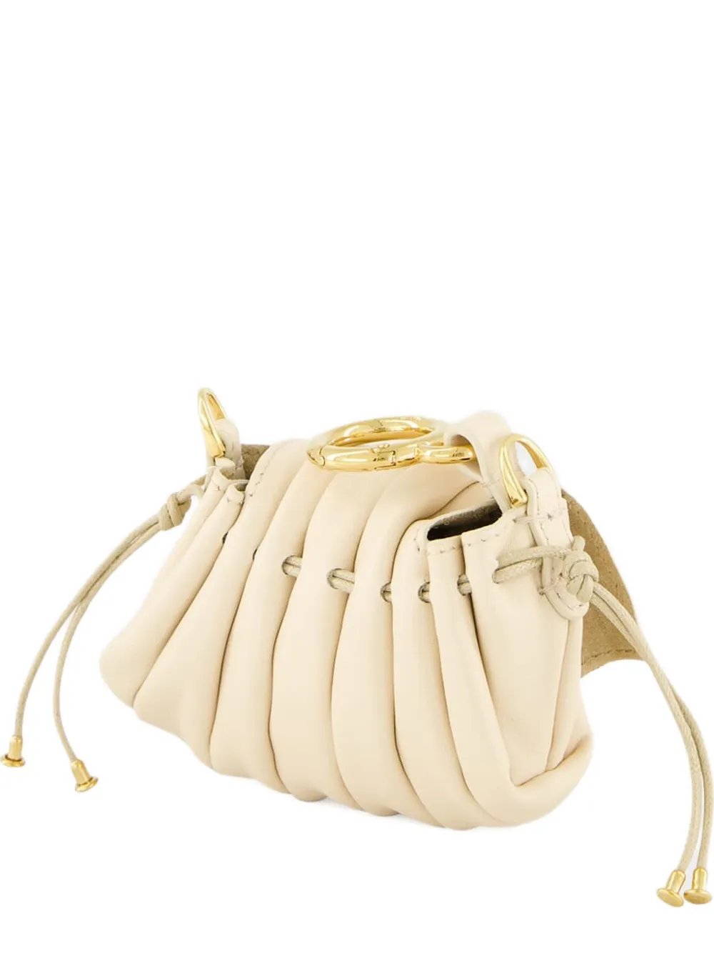 Fendi Nano Mamma Shoulder Bag In Neutral