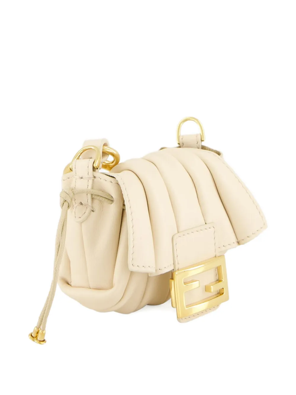 Fendi Nano Mamma Shoulder Bag In Neutral
