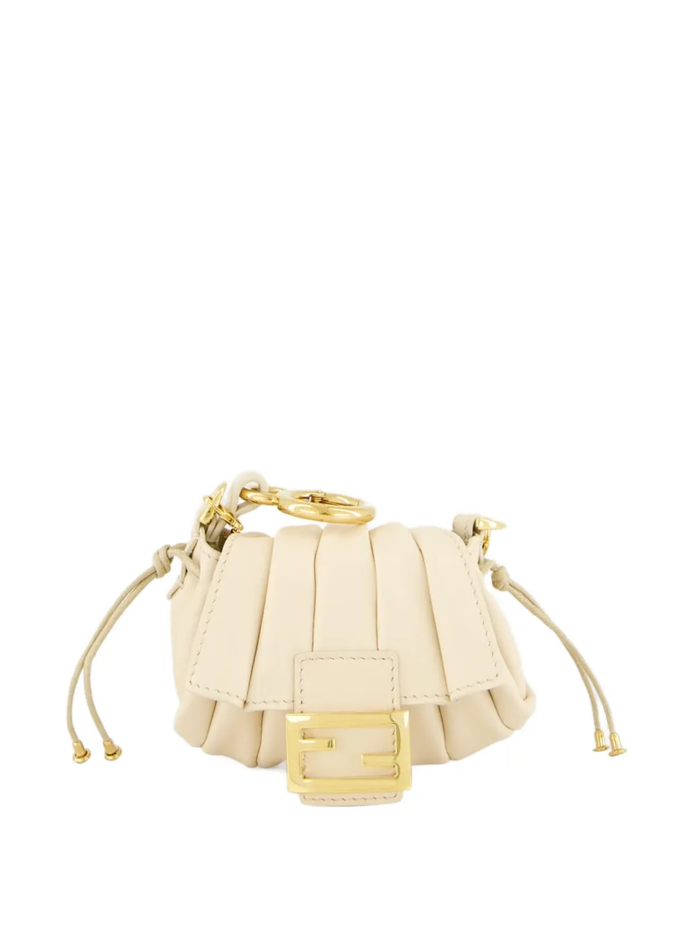 Fendi Nano Mamma Shoulder Bag In Neutral