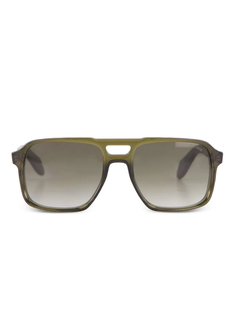 Cutler And Gross Square-frame Double-bridge Sunglasses In Gray