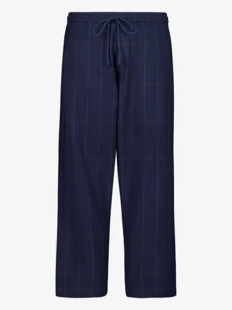 Baziszt drawstring checked trousers