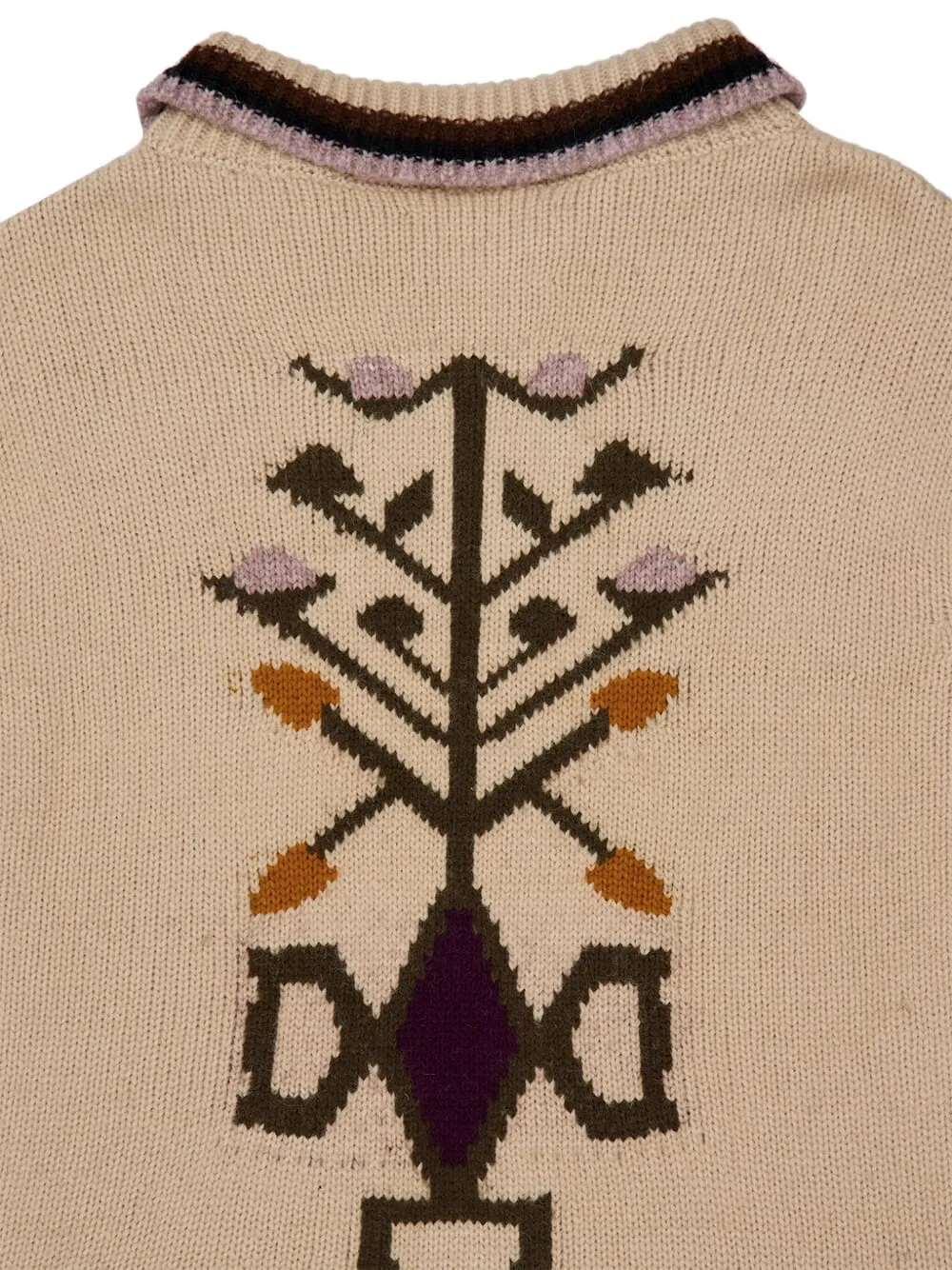 Baziszt Garden Floral Cardigan In Neutral