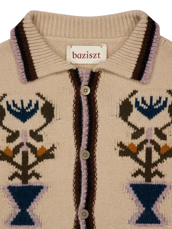 Baziszt Garden フローラル カーディガン | ニュートラル | FARFETCH JP