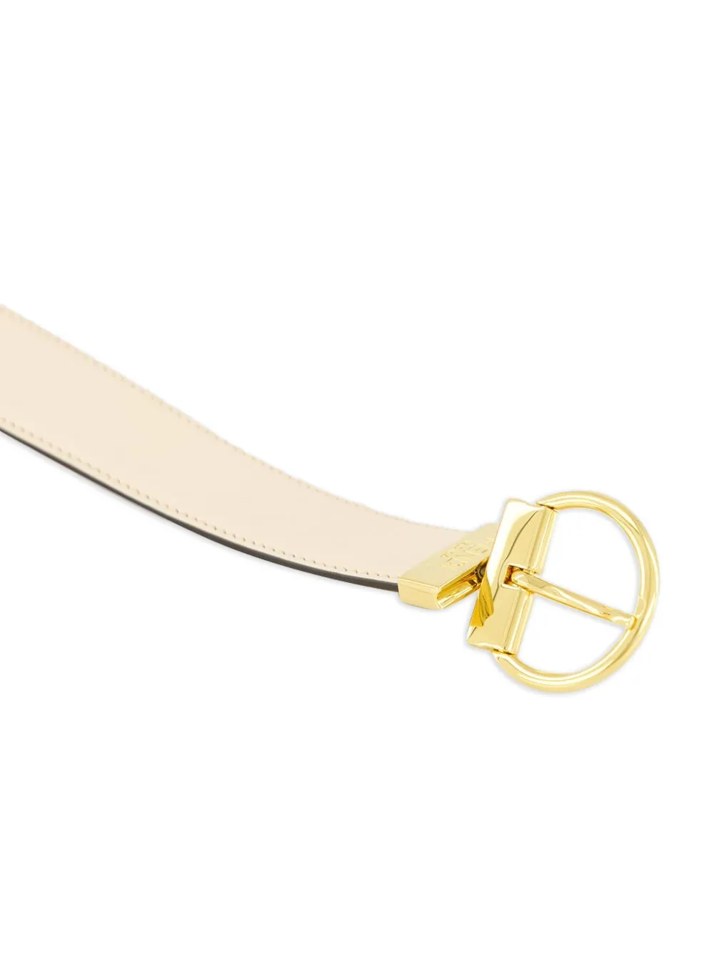 FENDI Omkeerbare leren riem Beige