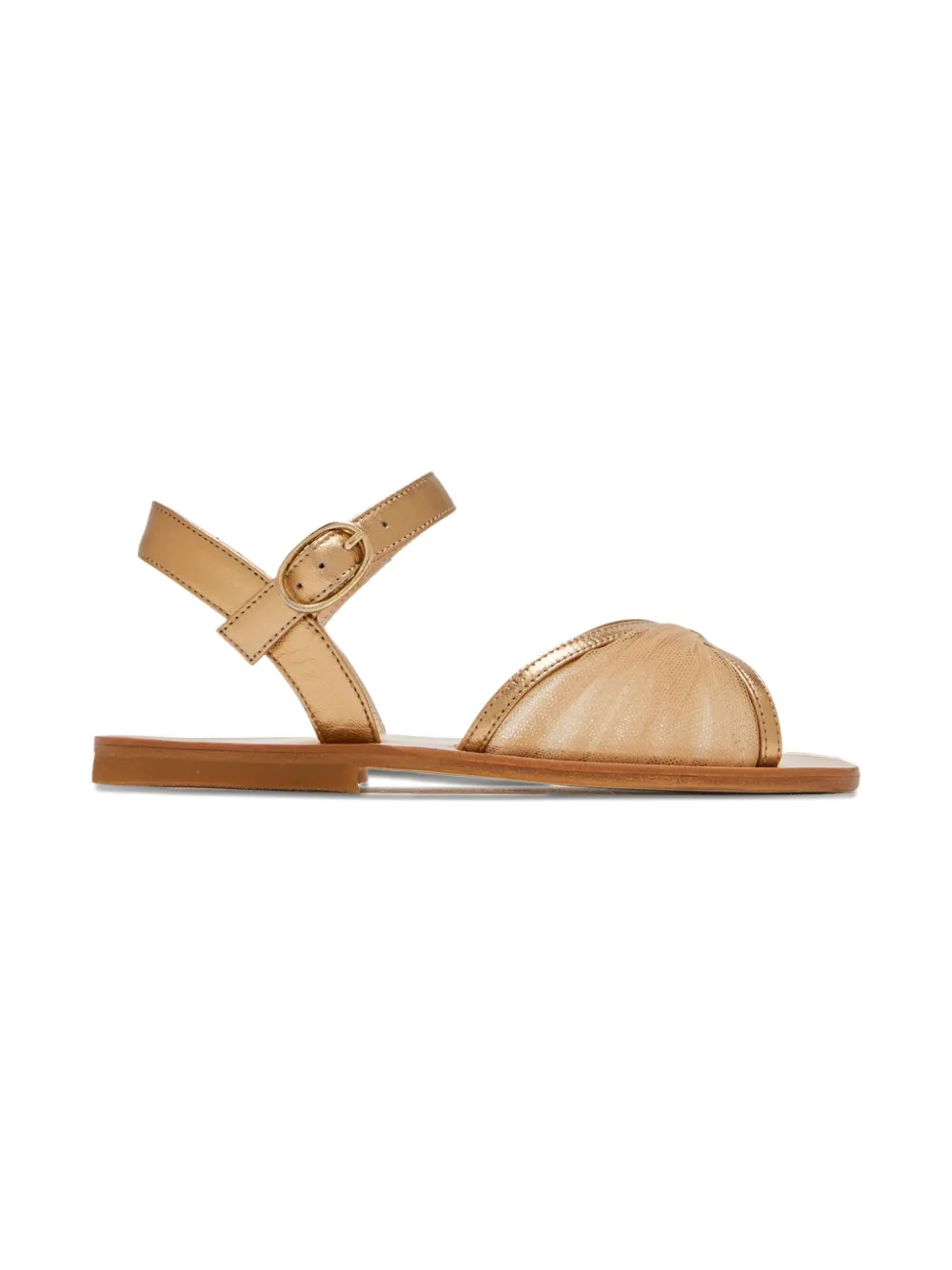 Andrea Wazen mesh sandals Neutrals