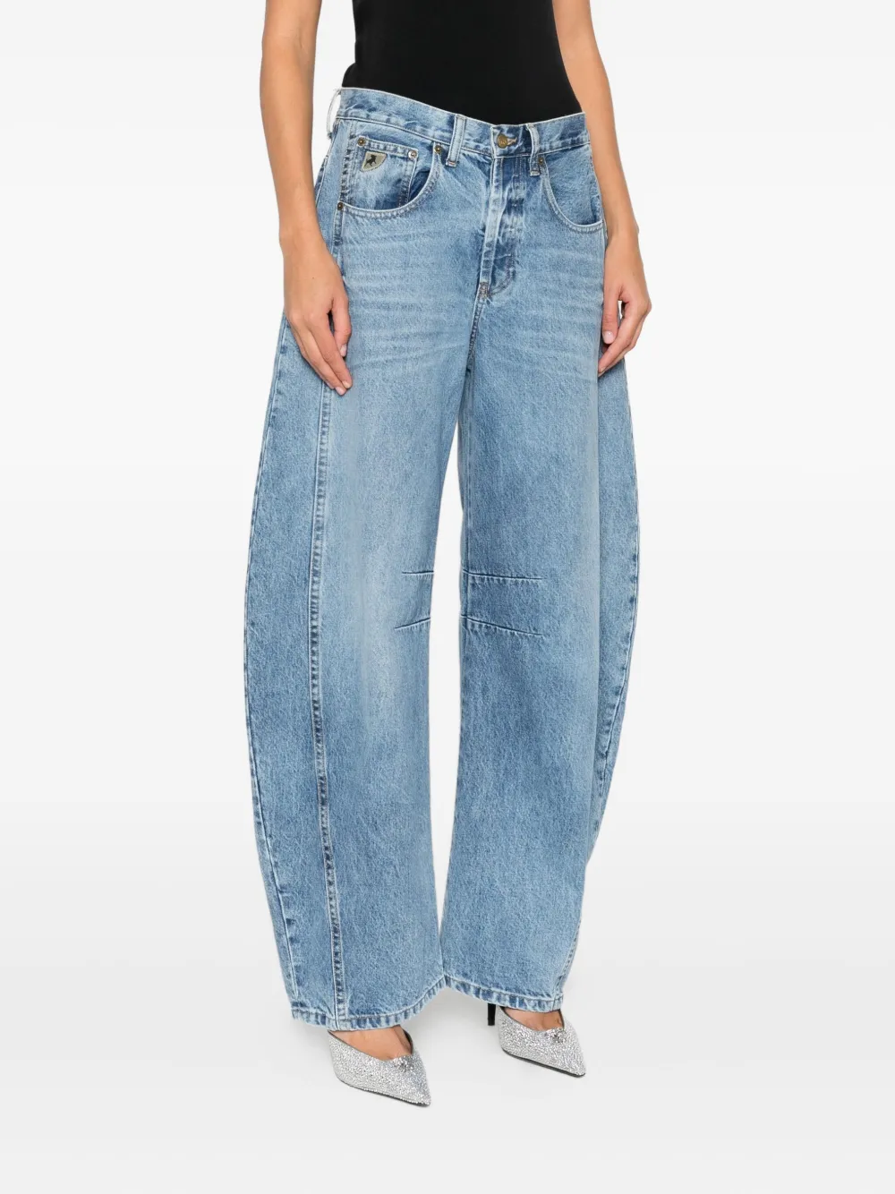 Lois Jeans Denim Wide-leg Jeans In Blue