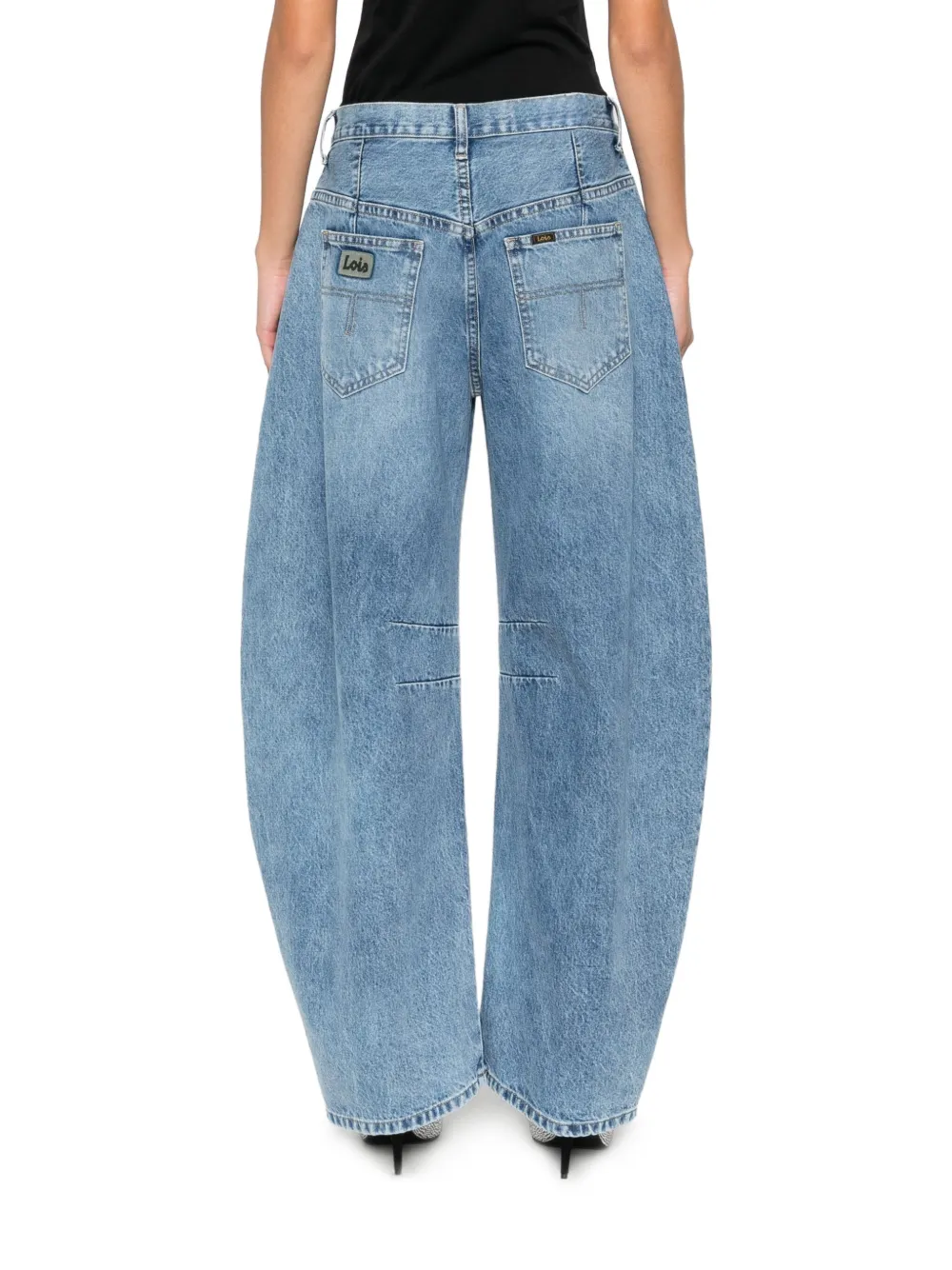 Lois Jeans Denim Wide-leg Jeans In Blue