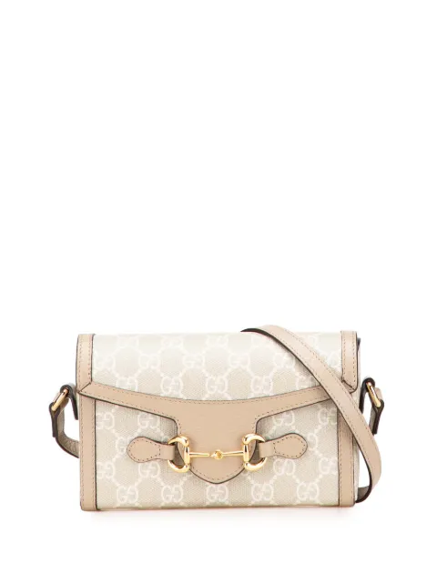 Gucci Pre-Owned 2016-2025 Mini GG Supreme Horsebit 1955 crossbody bag