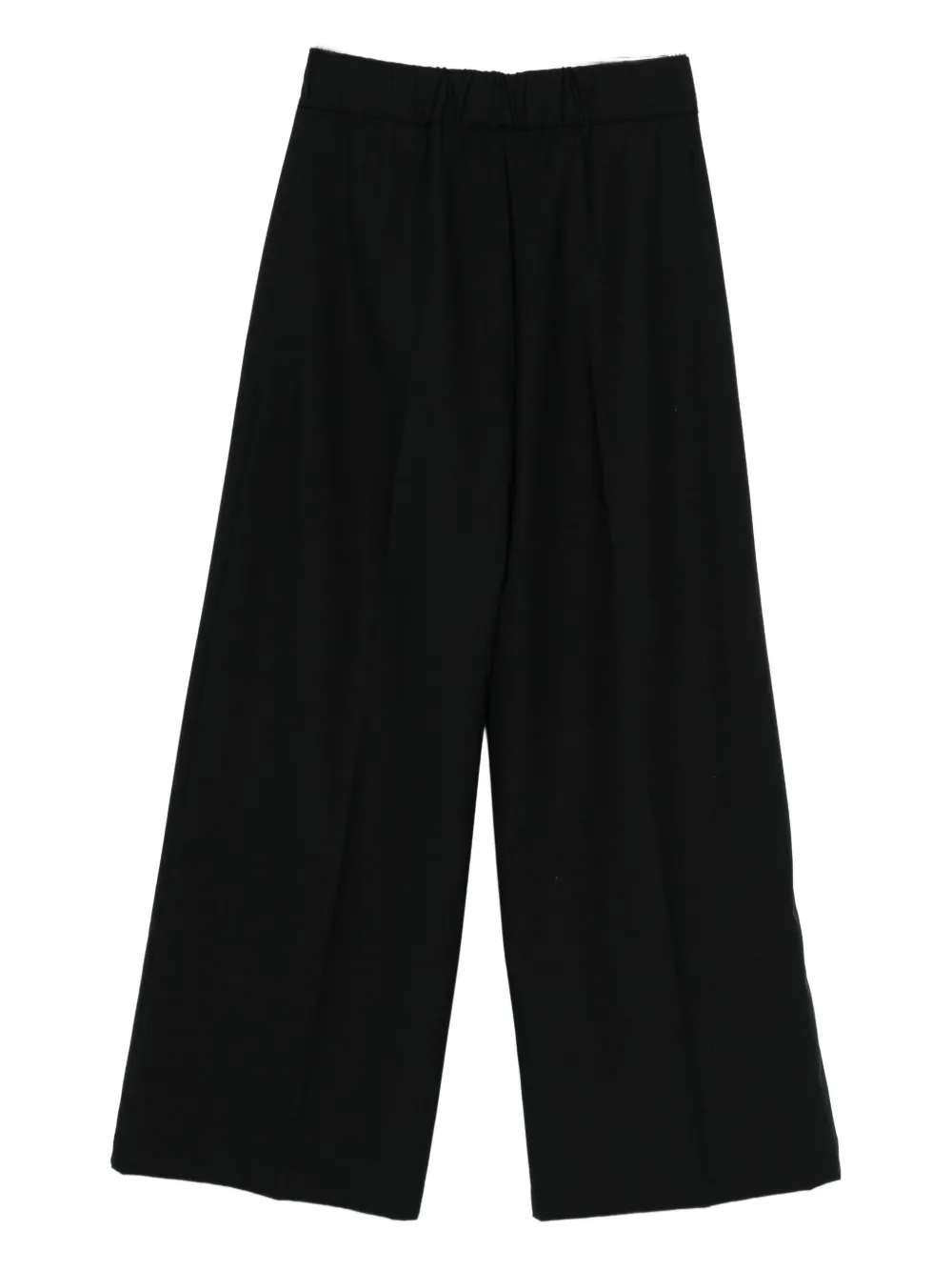 Semicouture Jhonny pleated elastic-waist trousers - Zwart