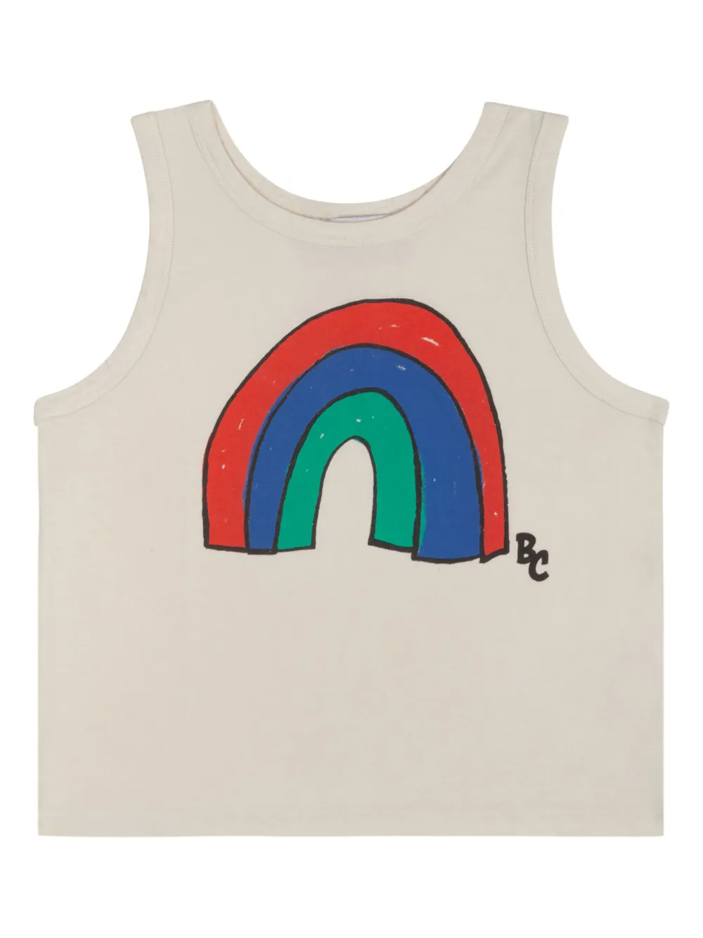 Bobo Choses Kids' Rainbow-print Vest Top In Neutral