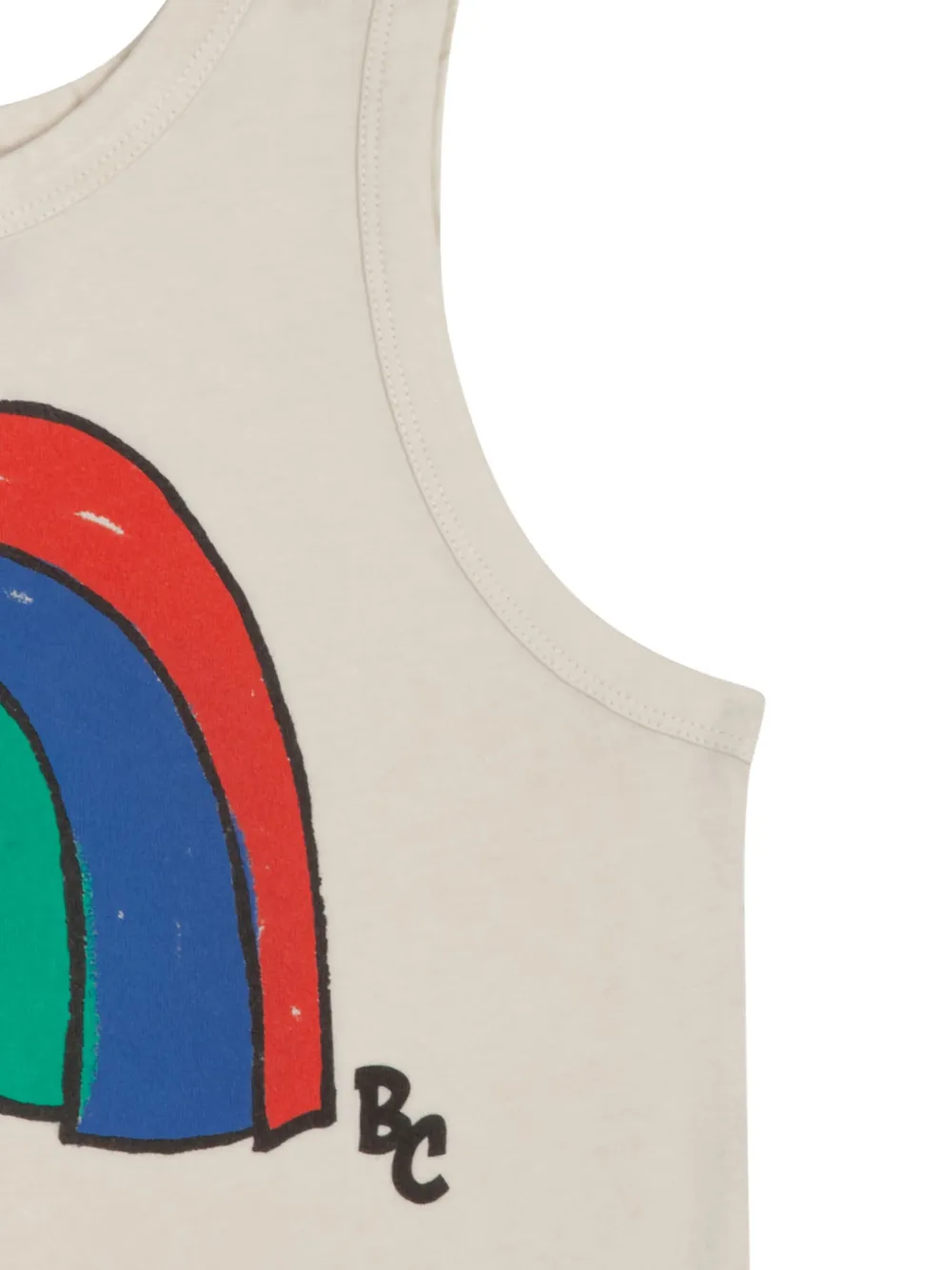 Bobo Choses Rainbow-print Vest Top In Neutral