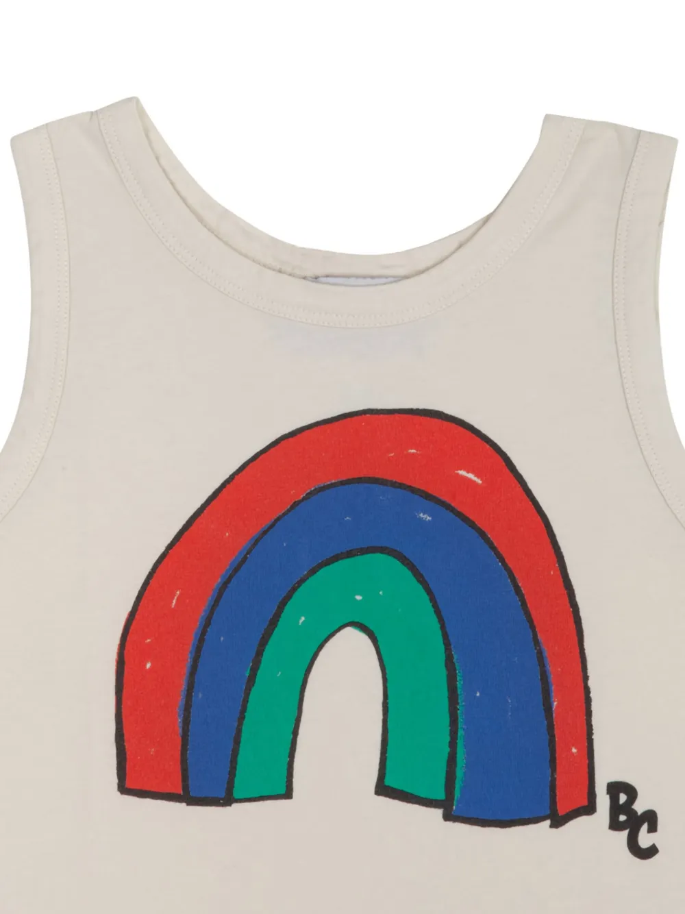 Bobo Choses Rainbow-print Vest Top In Neutral