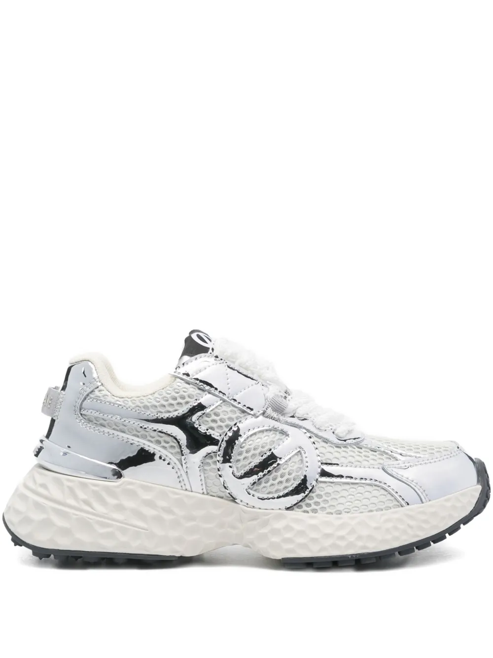 No Name Metallic sneakers Zilver