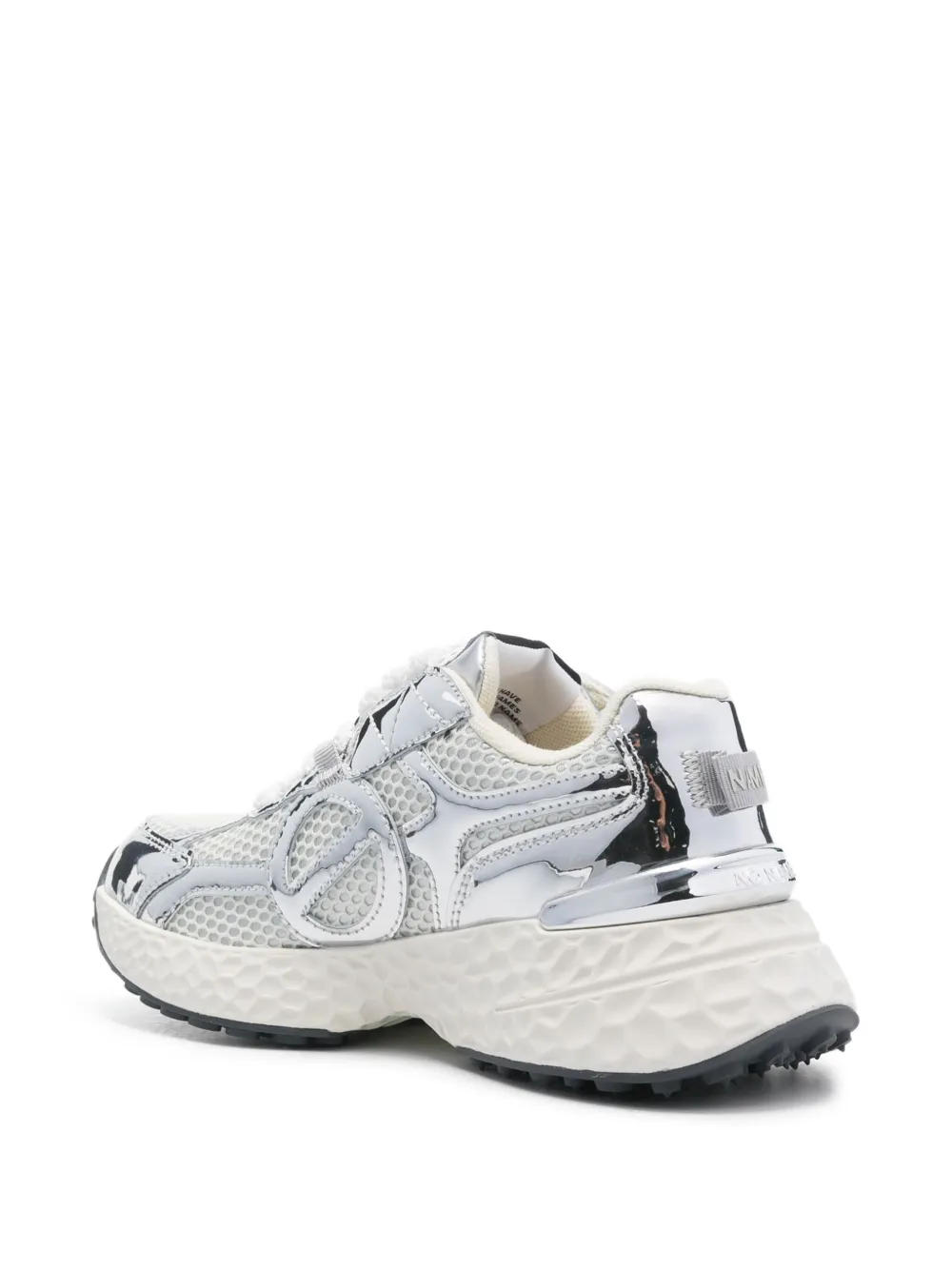 No Name Metallic sneakers Zilver