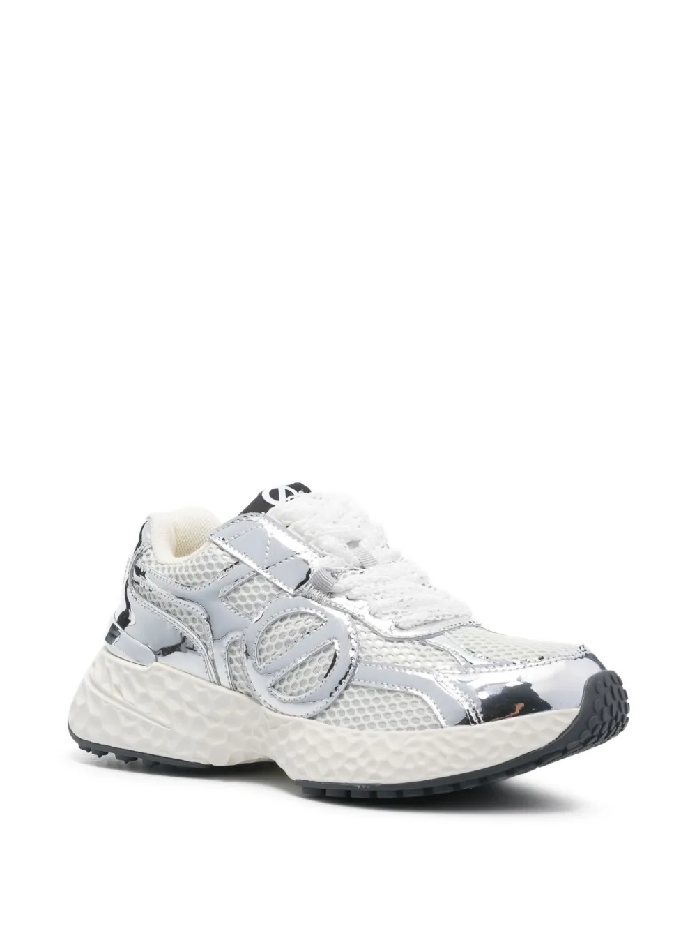 No Name Metallic sneakers Zilver
