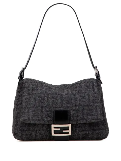 Fendi Pre-Owned 20th Century Zucca Wool Mamma Forever shoulder bag