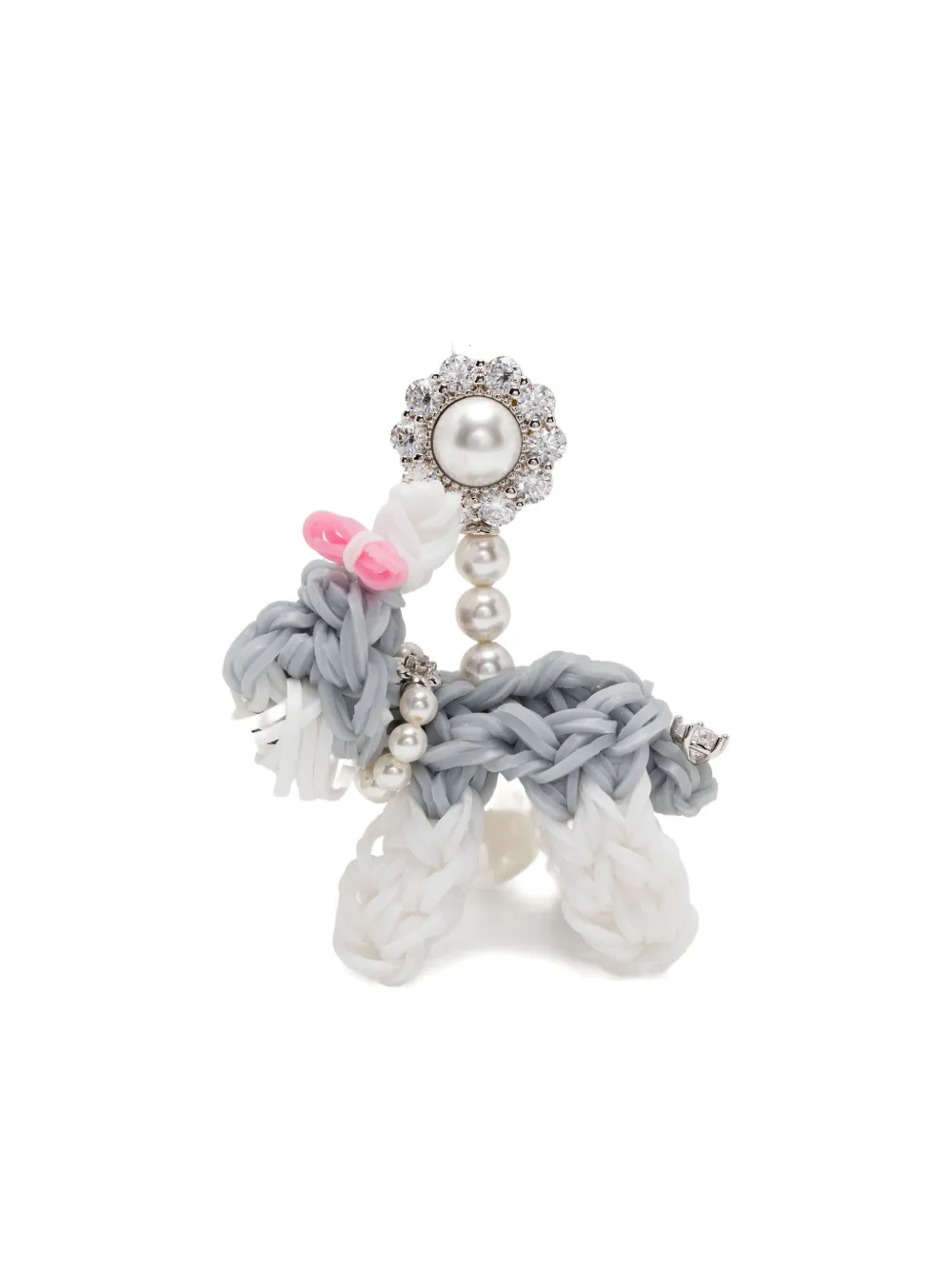 SHUSHU/TONG puppy earrings - Bianco