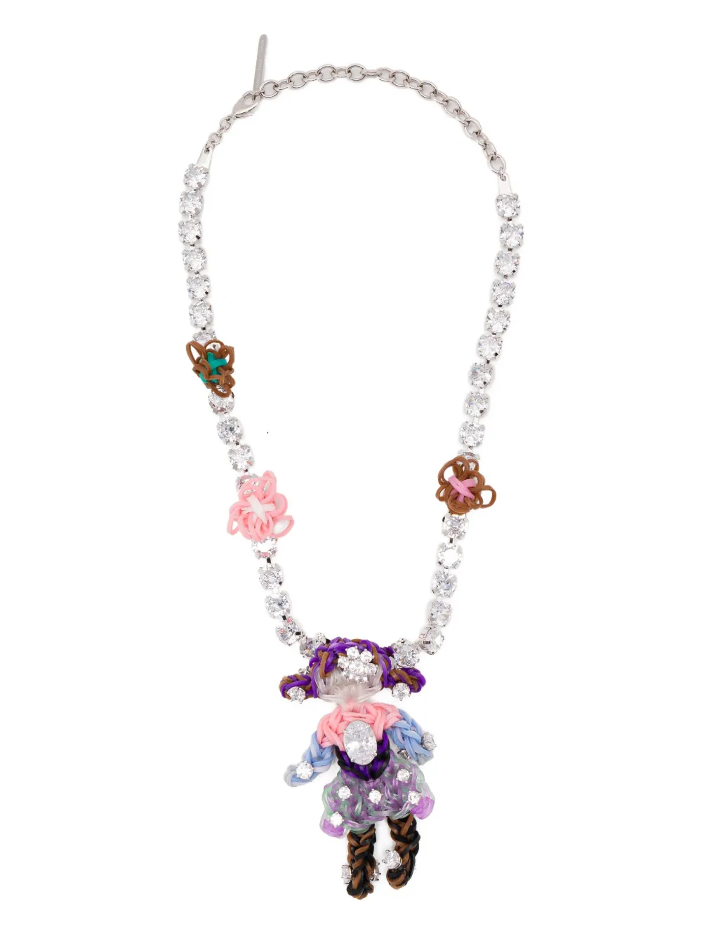 Shushu-tong X Yvmin Doll-pendant Necklace In White