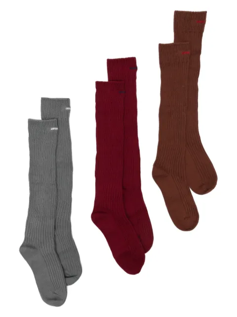 SHUSHU/TONG calcetines con logo bordado