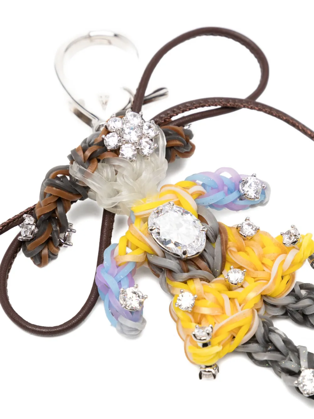 Shushu-tong Embellished Doll Keyring In Multi