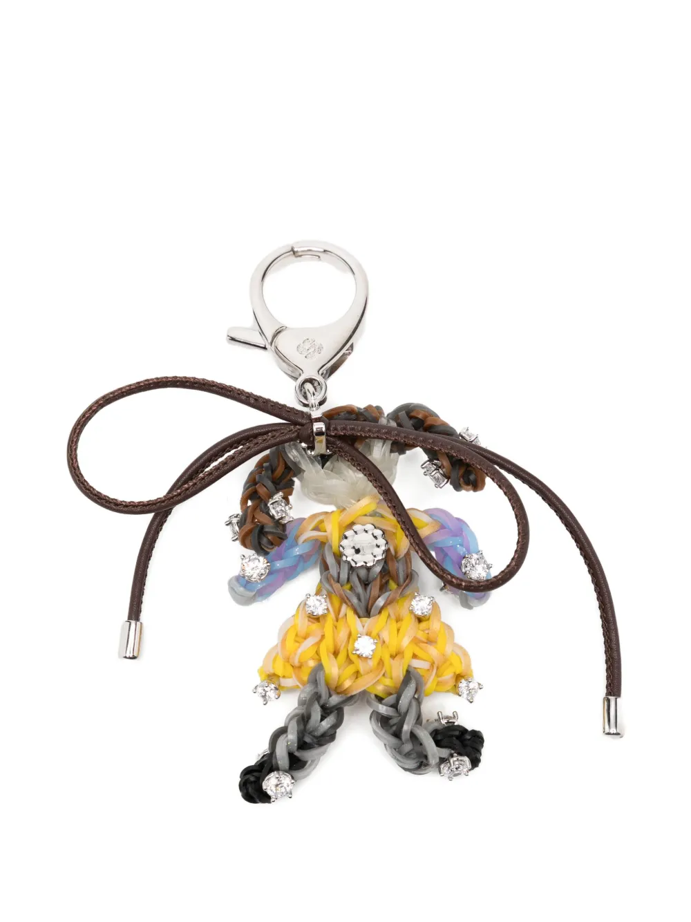 Shushu-tong Embellished Doll Keyring In Multi