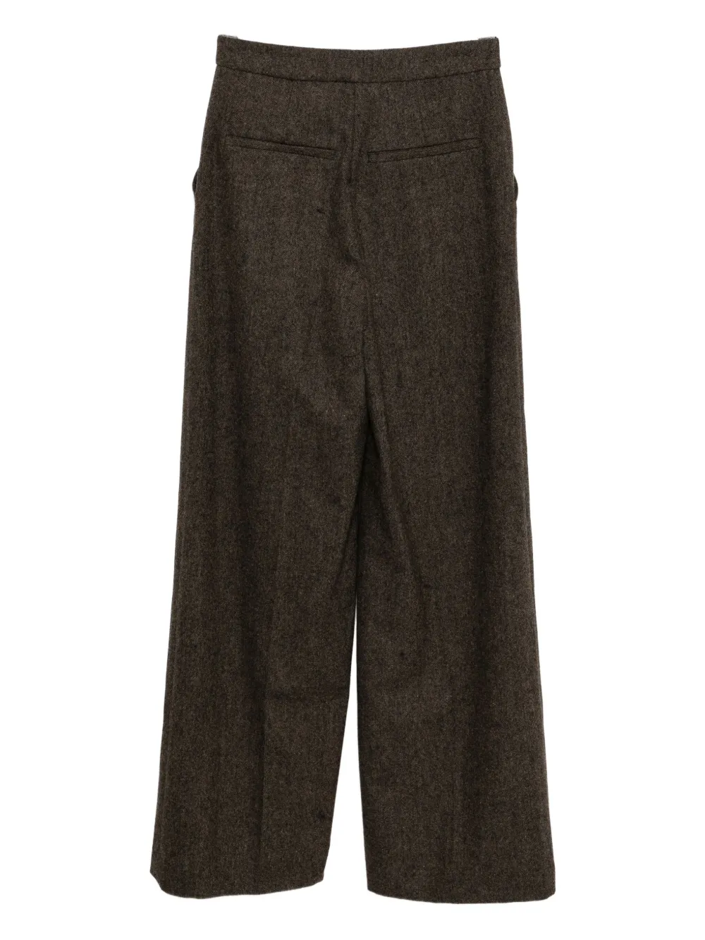 Yves Salomon flannel tailored trousers - Bruin