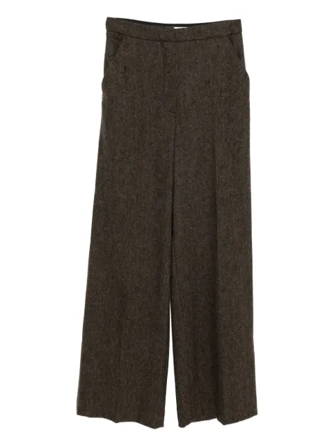 Yves Salomon flannel tailored trousers