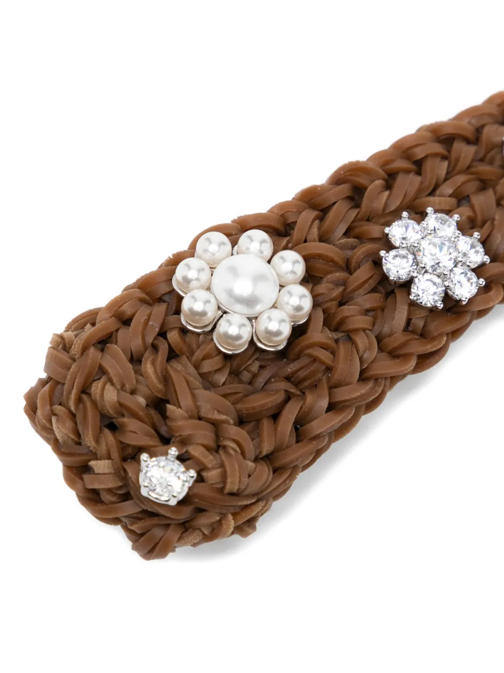 Shushu-tong Rubber Band Hair Clip In Brown