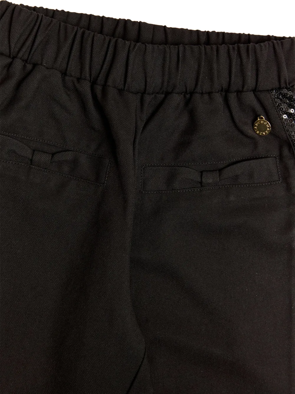 BCBG KIDS Broek met elastische taille verfraaid met pailletten Zwart