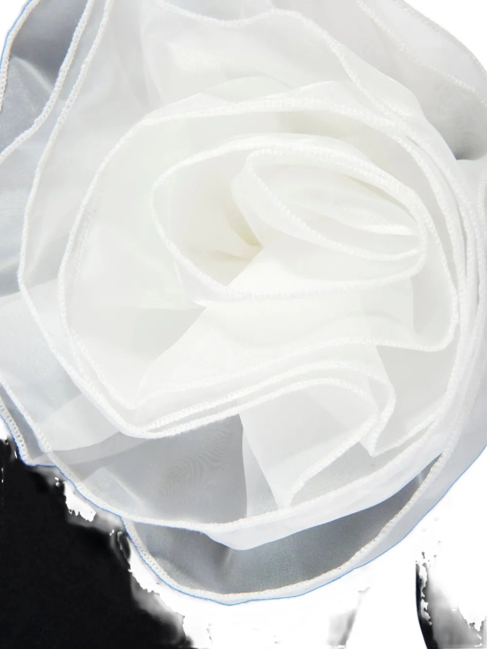 Bcbg Flower Appliqué Top In Black