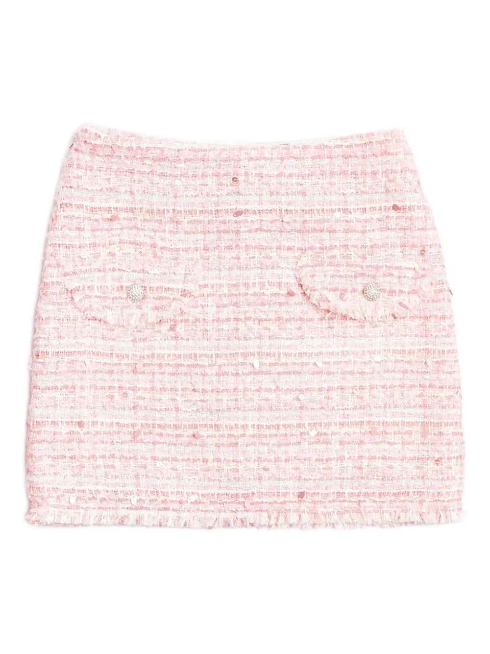 BCBG KIDS sequin-embellished tweed skirt - Rosa