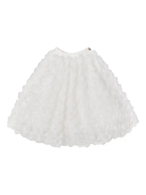 BCBG KIDS rose-effect tulle skirt
