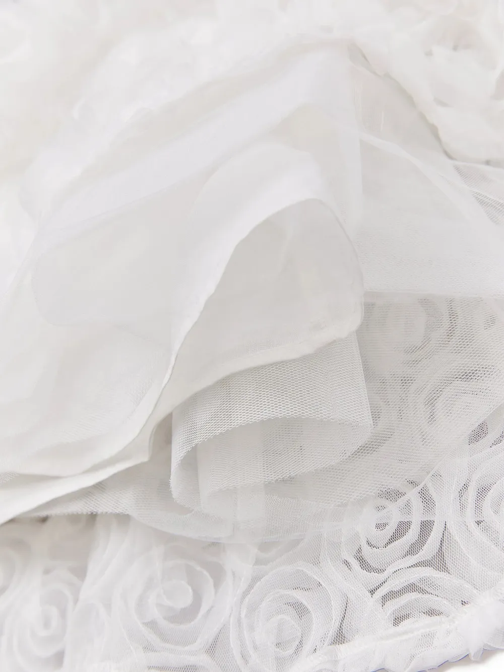 BCBG KIDS Tulen rok met roos-effect Wit