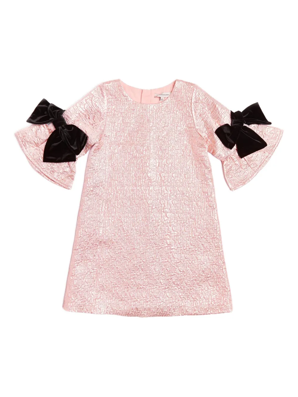 BCBG KIDS bow ruffled-sleeves dress - Rosa