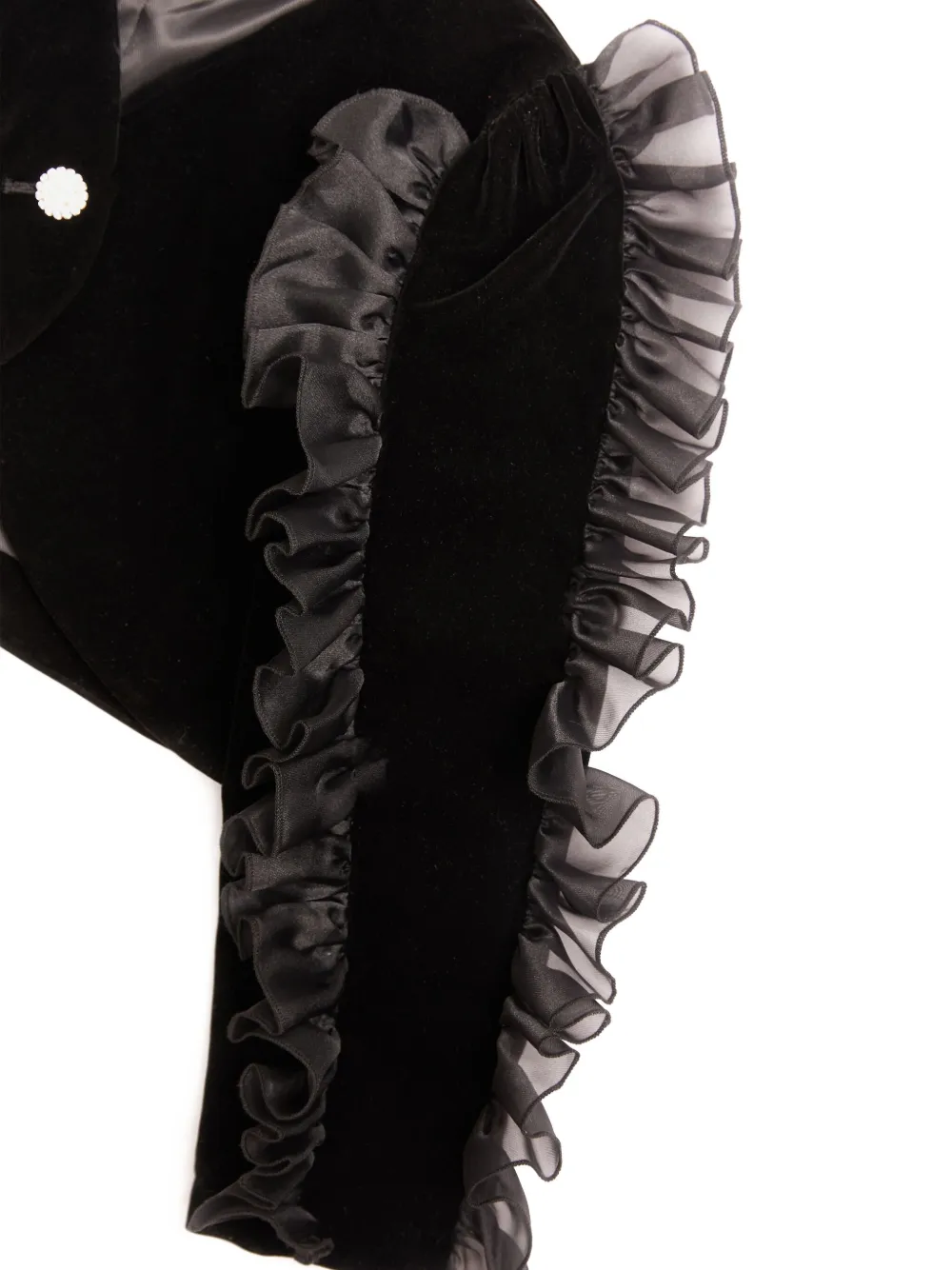 BCBG KIDS Fluwelen jack met ruches Zwart