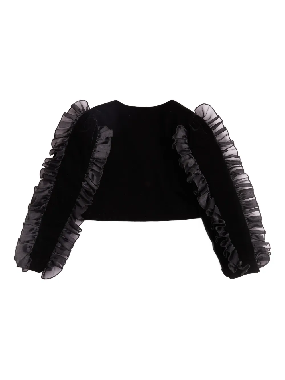 BCBG KIDS Fluwelen jack met ruches Zwart