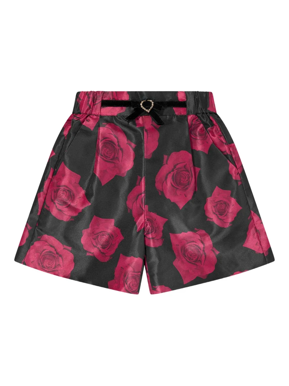 BCBG KIDS floral-print shorts | Black | Image 1