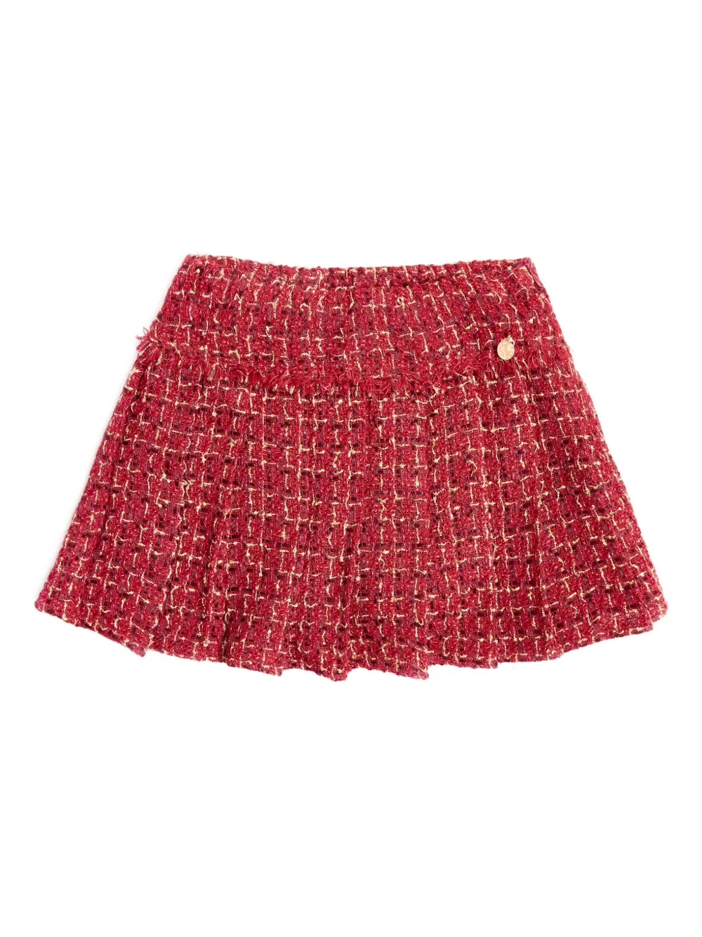 BCBG KIDS tweed pleated skirt | Red | Image 1
