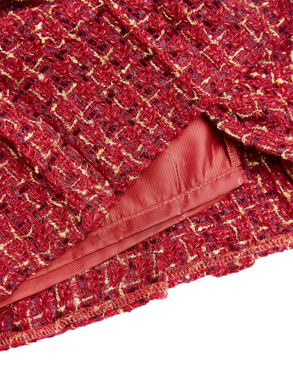 BCBG KIDS Tweed plooirok Rood