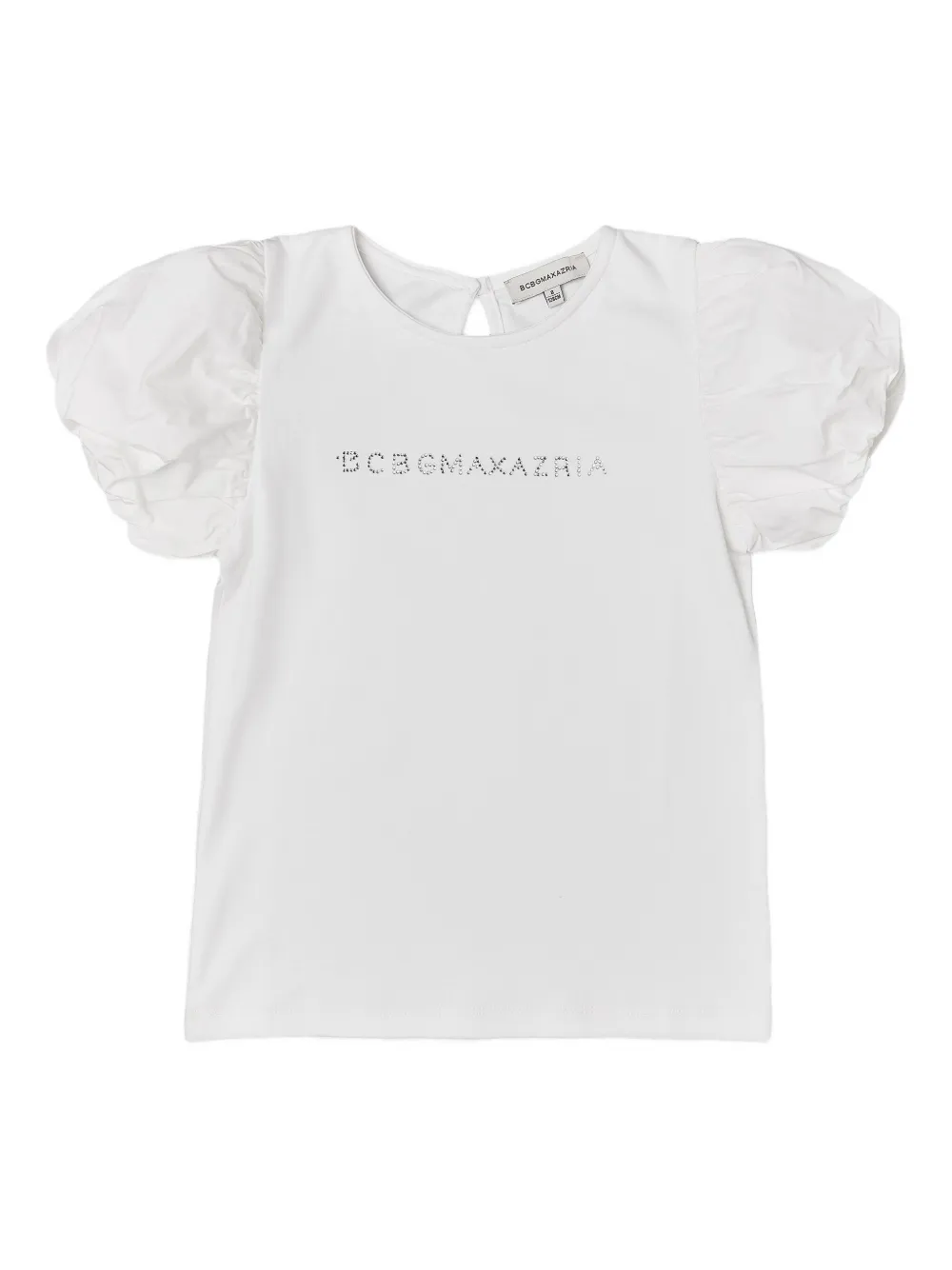BCBG KIDS puff-sleeve T-shirt - Bianco