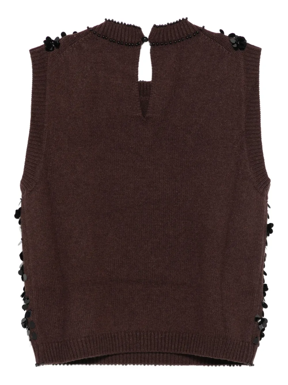 Semicouture Lorena sequin-embellished sleeveless top | Vests & Tank Tops | Image 2