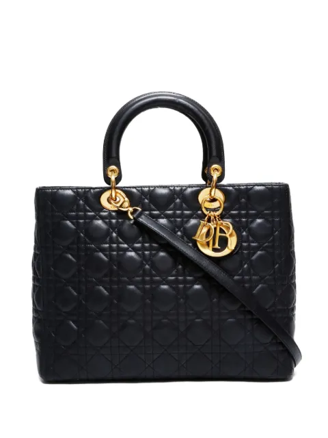 Christian Dior Pre-Owned 2000s quilted Lady 2way bag