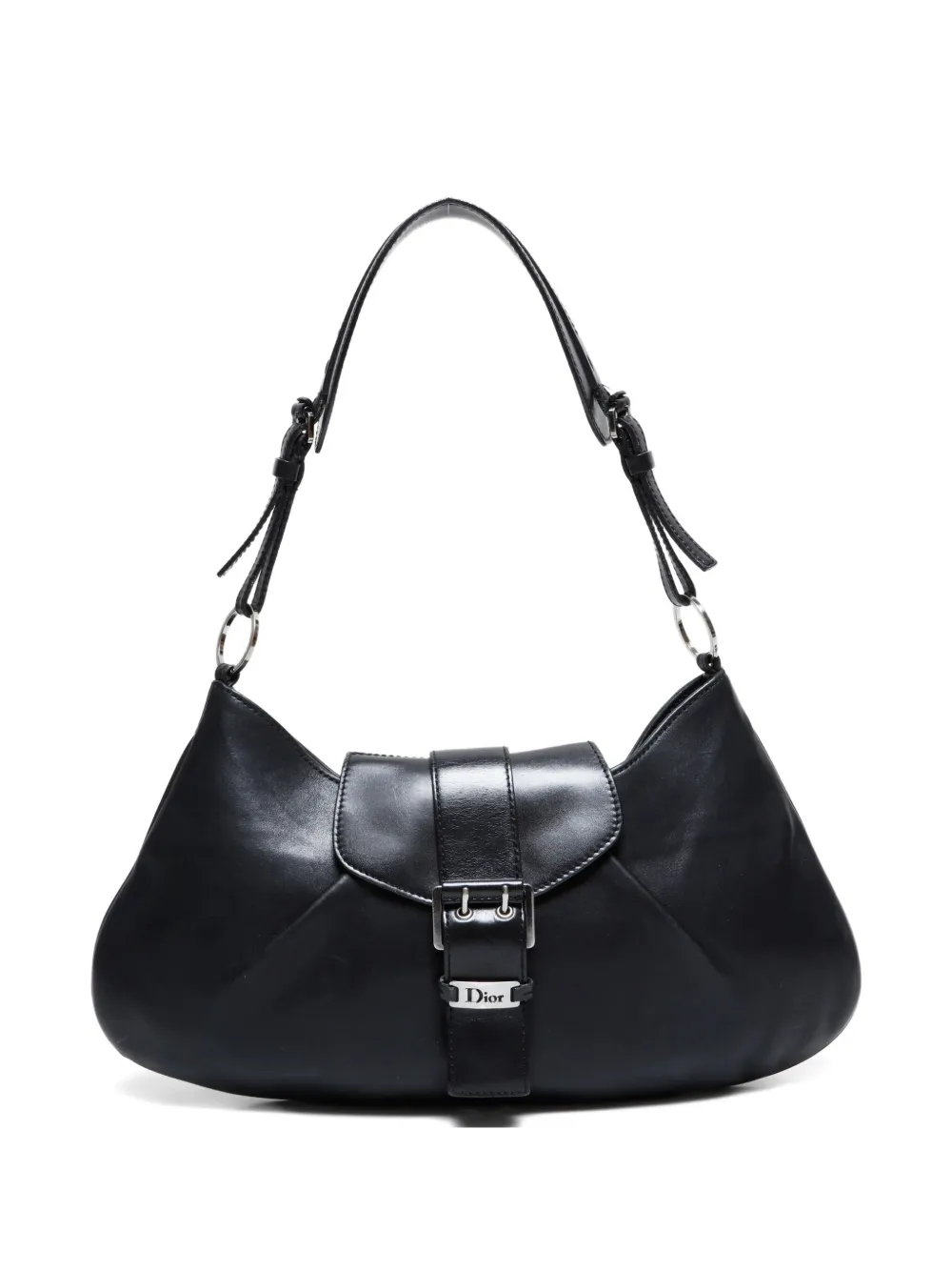 Christian Dior Pre-Owned 1990-2015s バックル ショルダーバッグ - ブラック Christian Dior Pre-Owned 1990-2015s バックル ショルダーバッグ - ブラック