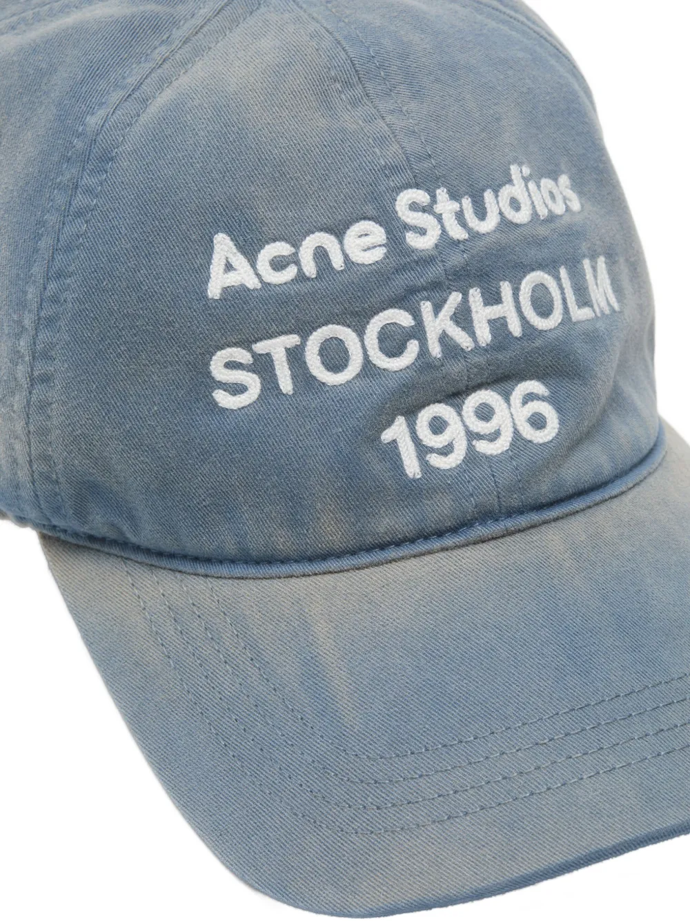 Acne Studios Baseballkappe Mit Logo In Blue