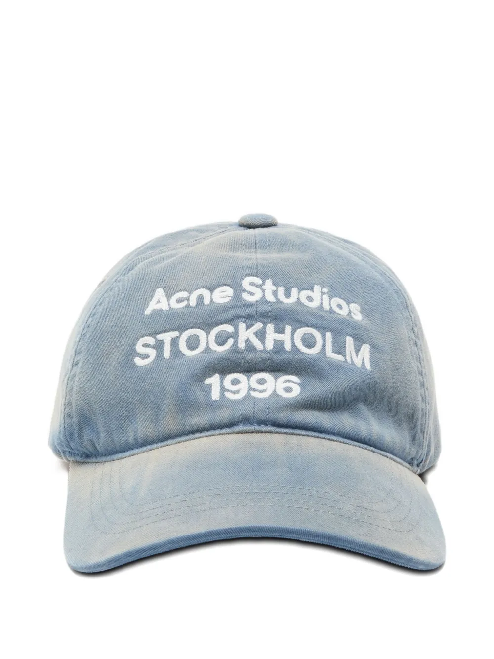 Acne Studios Baseballkappe Mit Logo In Blue