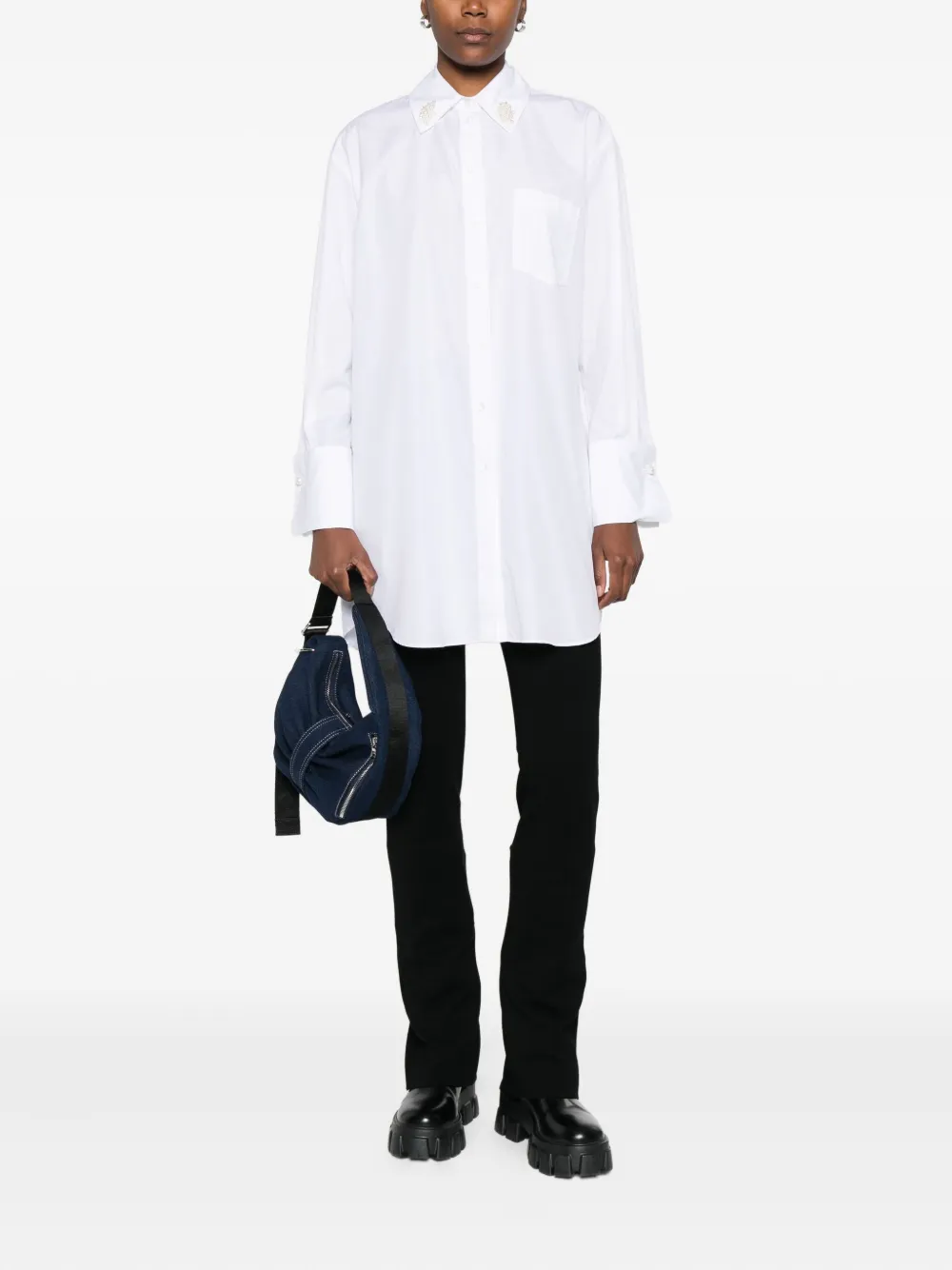 Simone Rocha cotton shirt - Wit