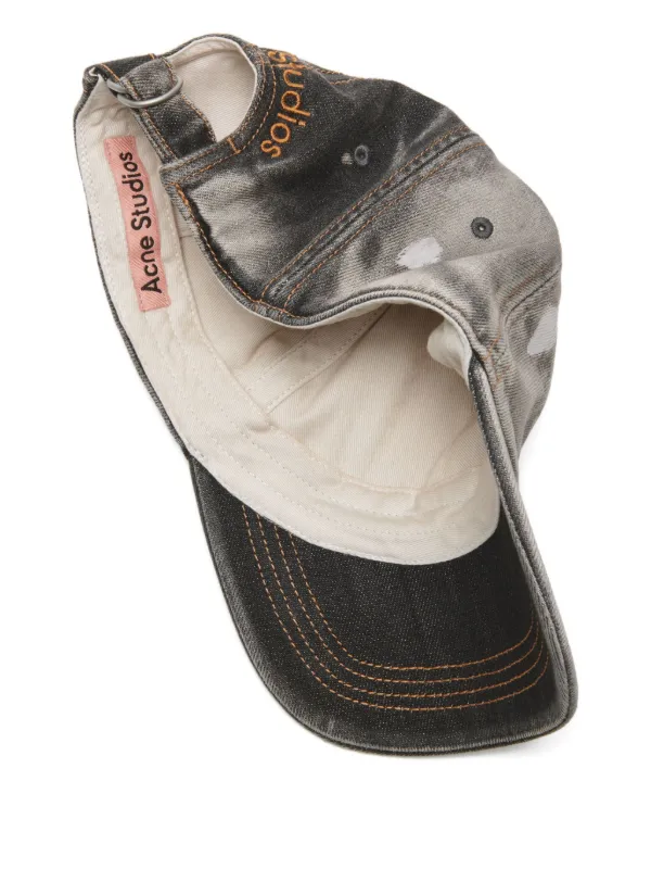 Acne Studios Distressed Cap | Grey | FARFETCH RO