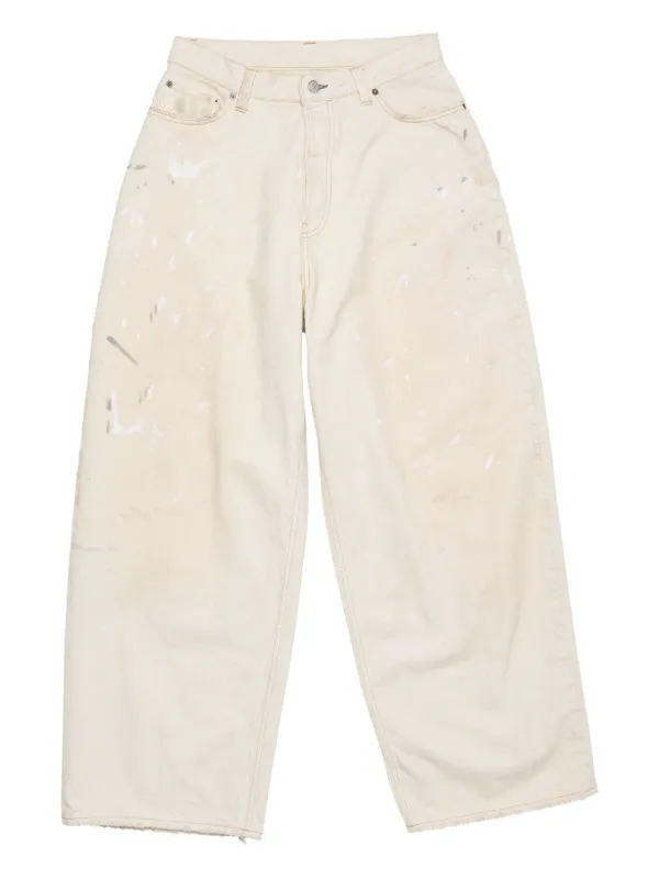 Acne Studios Loose Fit 2023 Jeans in White