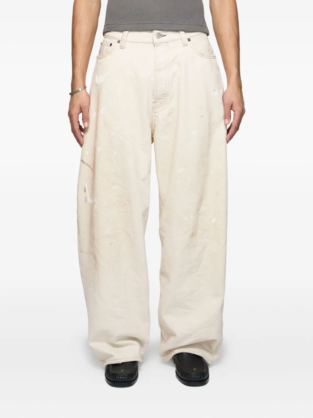 Acne Studios 2023 jeans met logopatch Wit