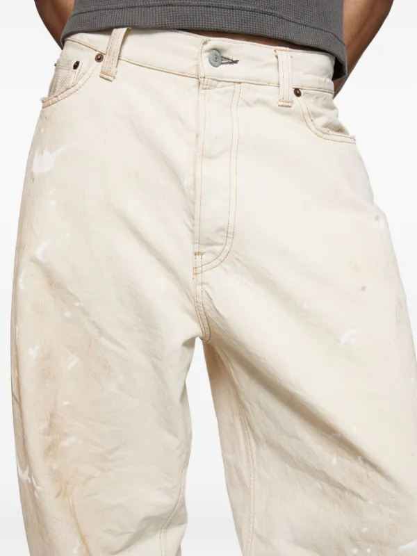 Acne Studios 2023 ルーズフィット ジーンズ | ホワイト | FARFETCH JP